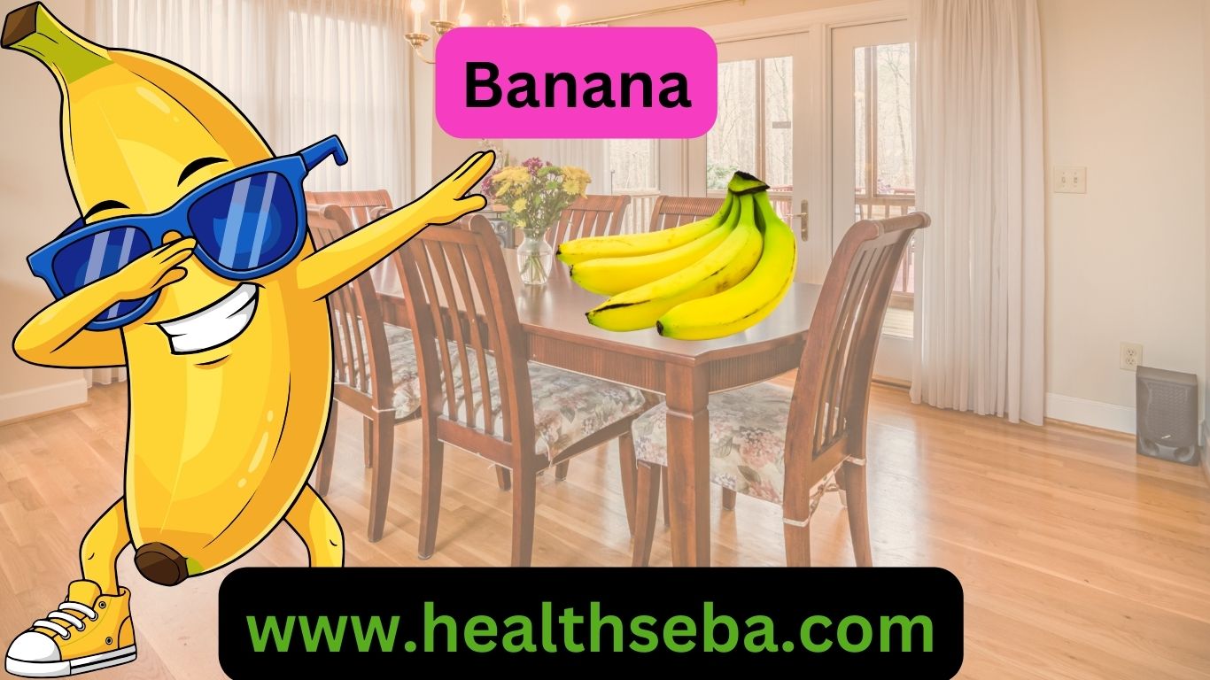 Fresh yellow banana fruit rich in potassium and nutrients